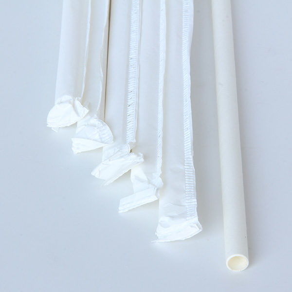 Straws Disposable Paper Black Giant 8mm  10" Wrapped  for Wedding Party 150 pcs 